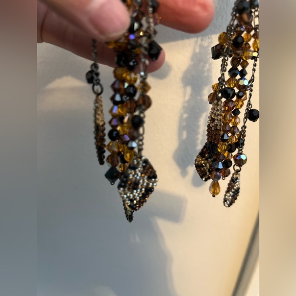 Custom Chandelier Rhinestone Earrings - 
Stefanie Somers Collection - Picture 2 of 6